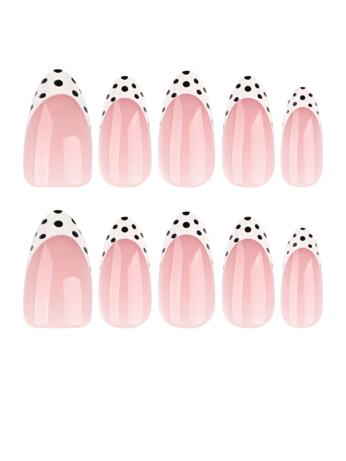 Dot Diva White Nails