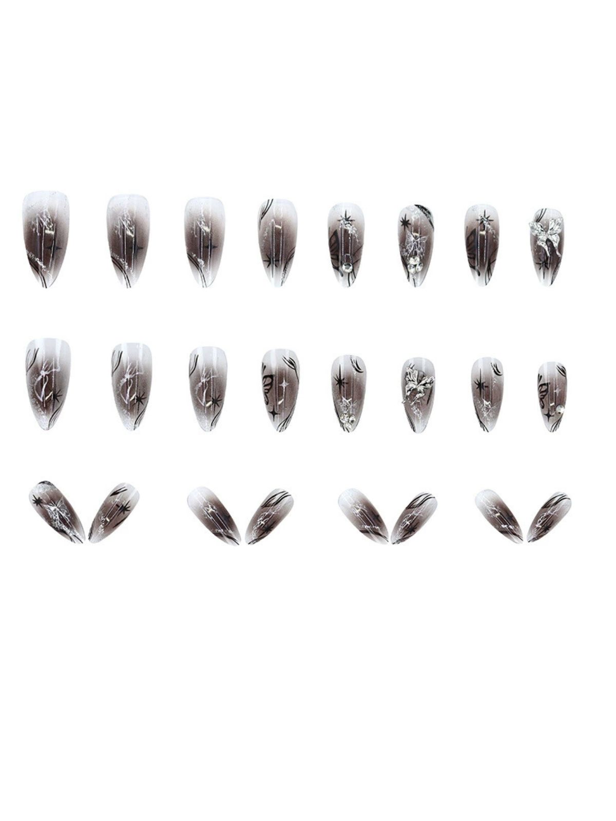 Night Sparkle Black Nails