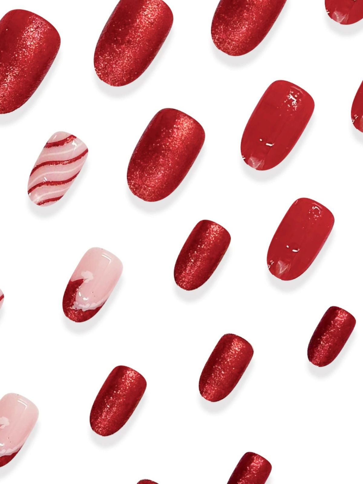 Winter Bliss Red Nails