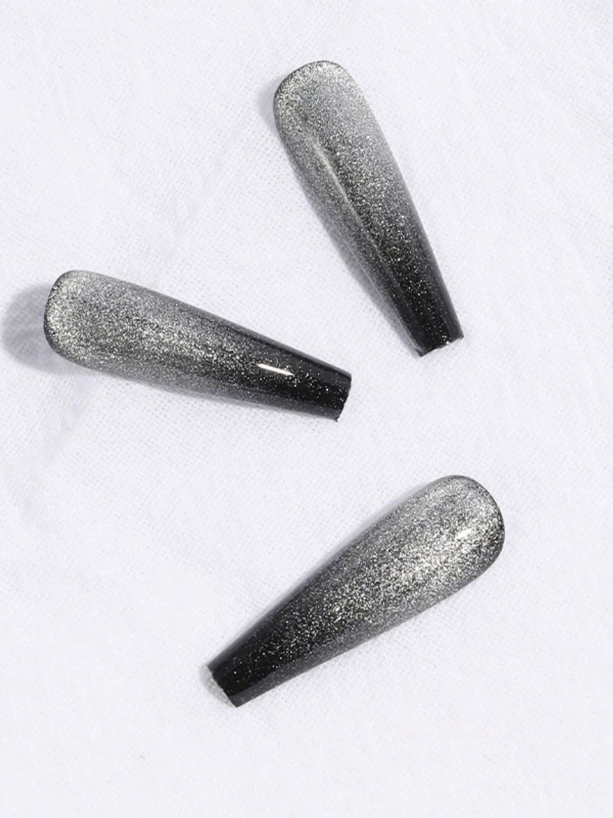 Diamond Dust Silver Nails