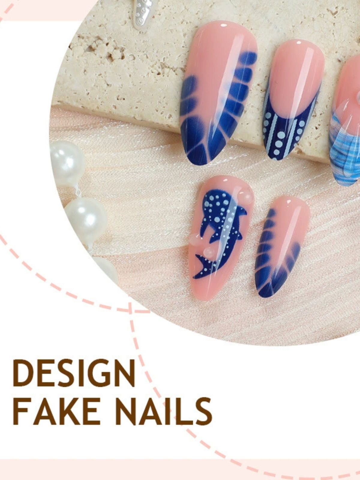 Whale Songs Blue Nails