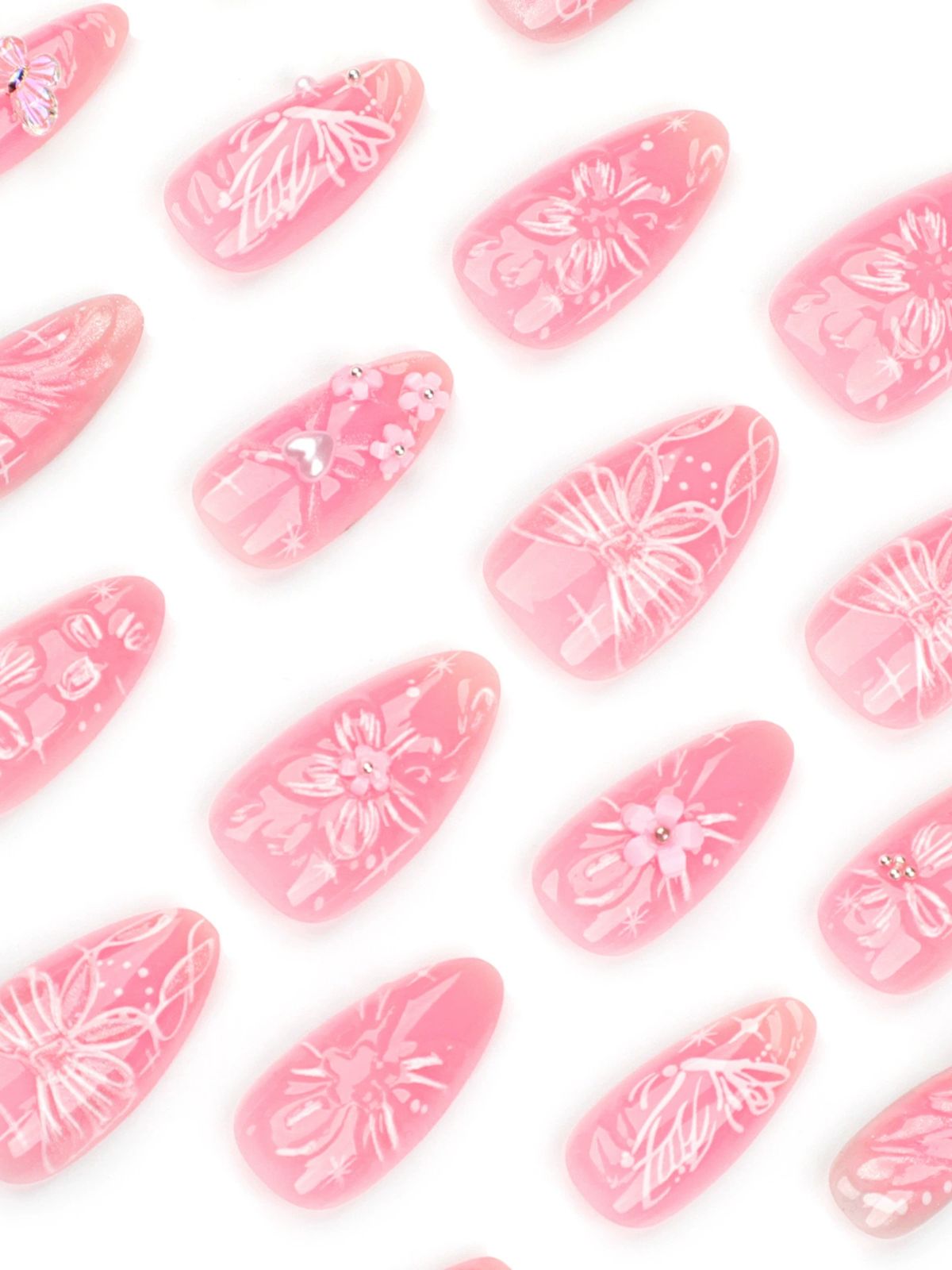 Rosy Dreams Pink Nails