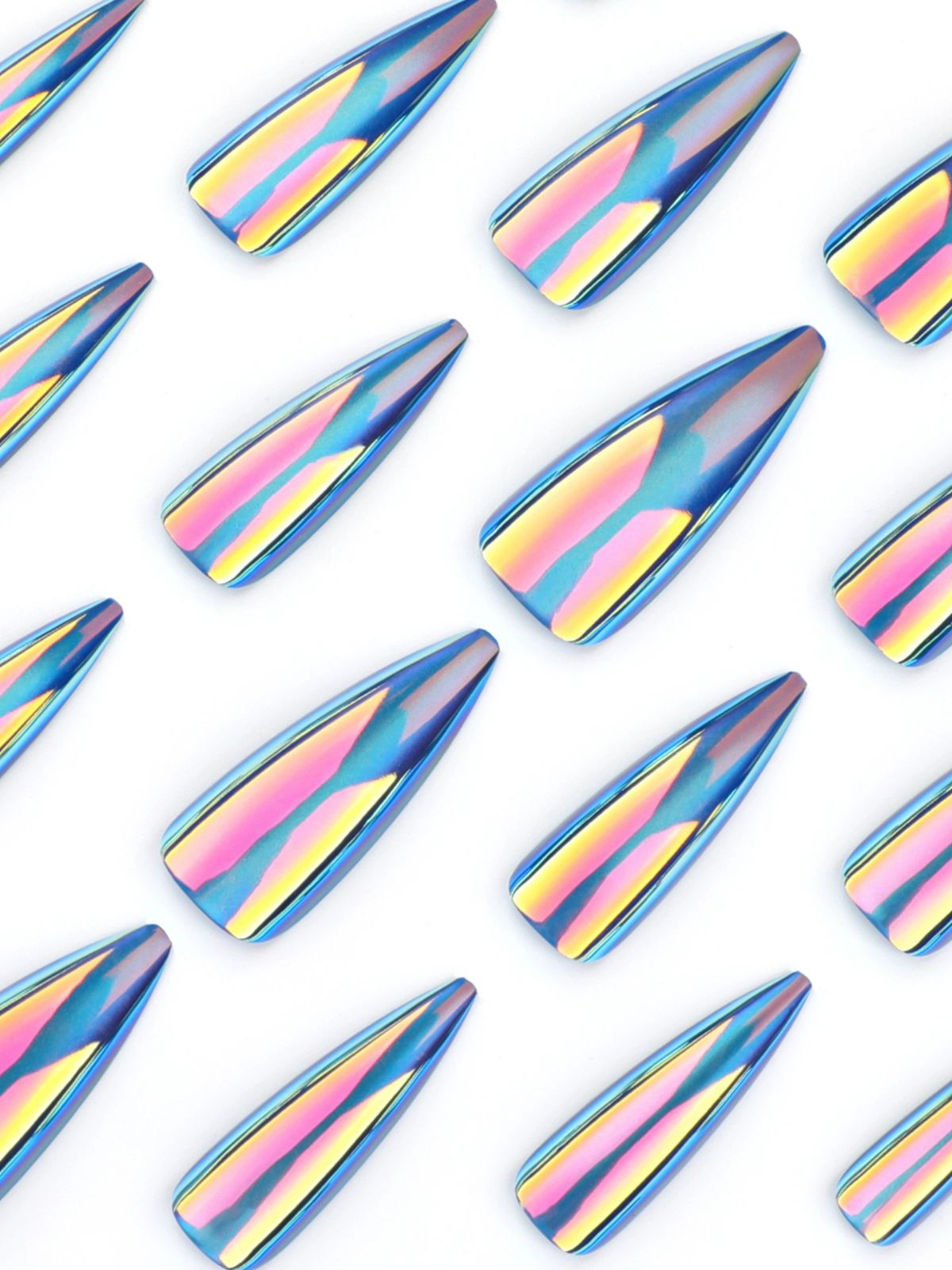 Electric Edge Blue Nails