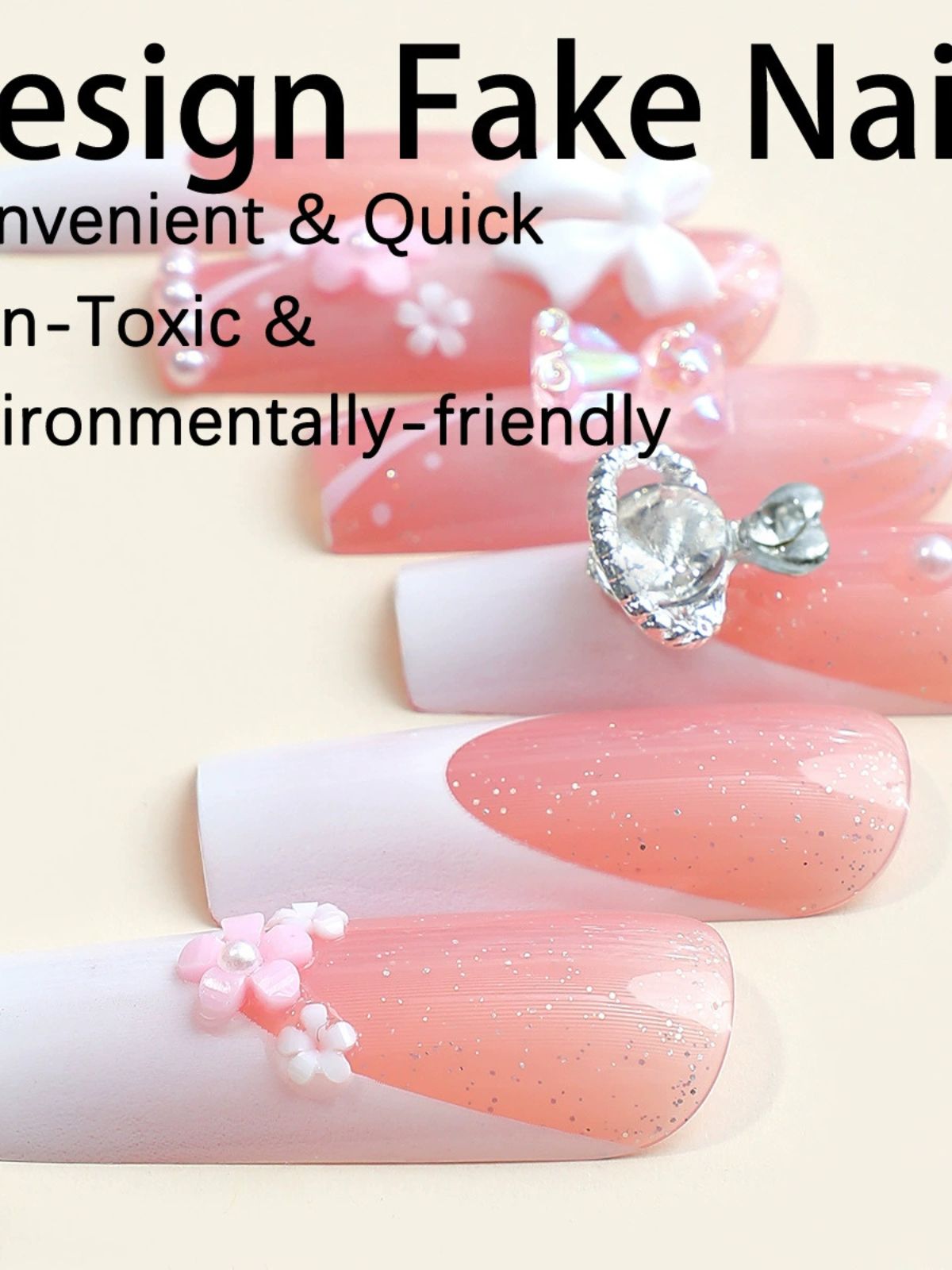 Cotton Candy Pink Nails