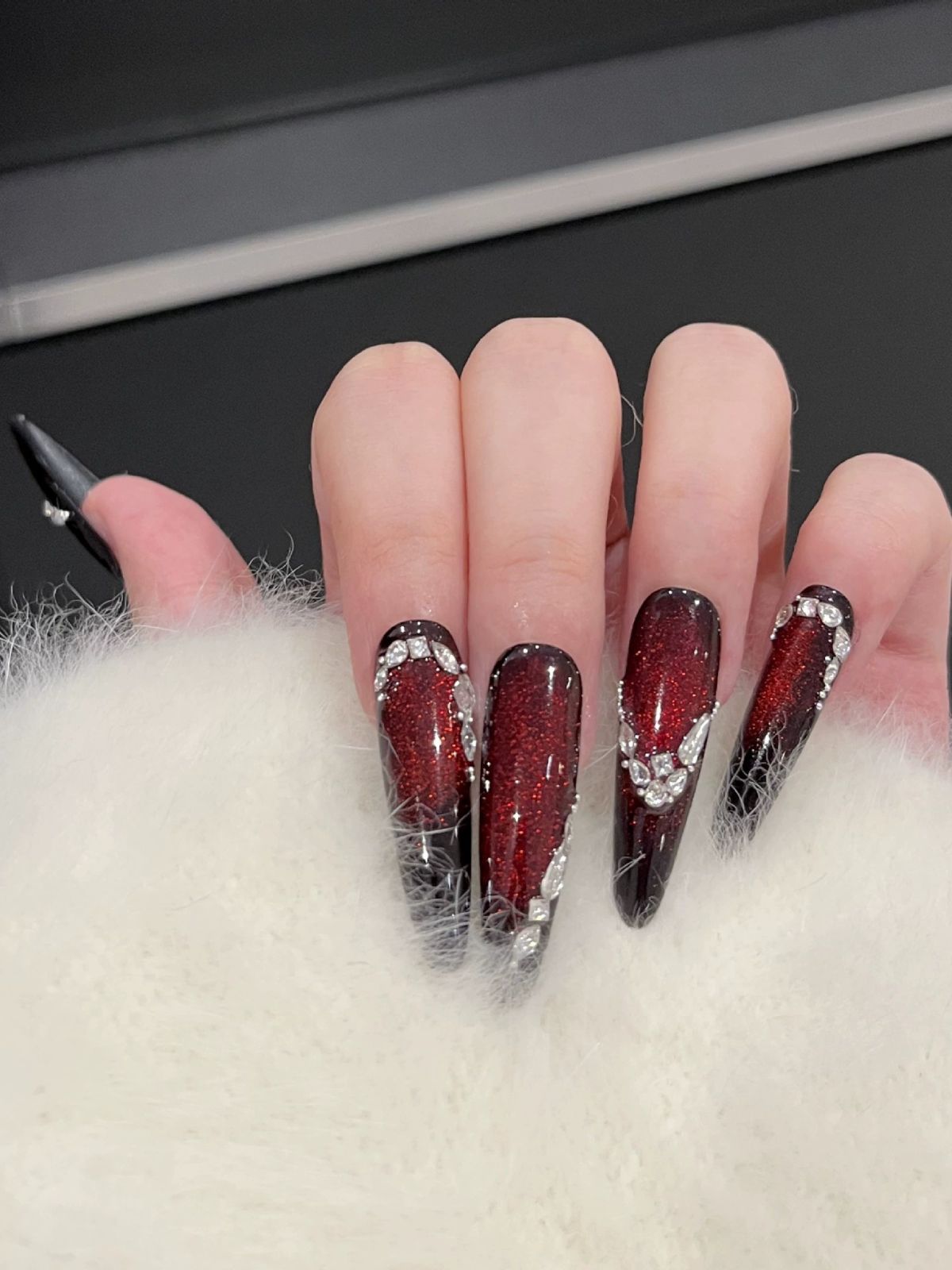 Burgundy Belle Red Nails