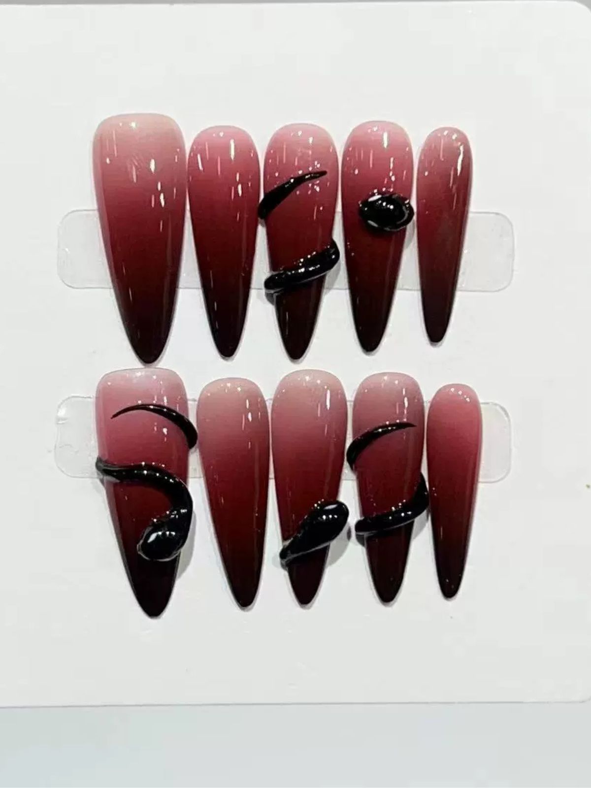 Viper Chic Red Nails