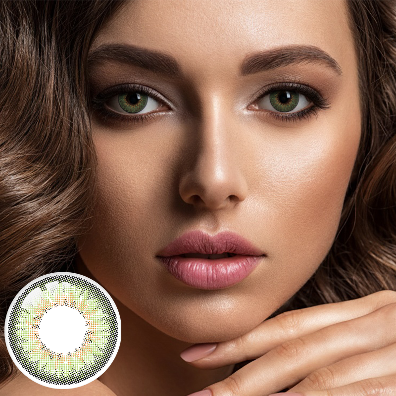 Galaxy Blur Green 6 Months Contact Lenses | 2 Pcs