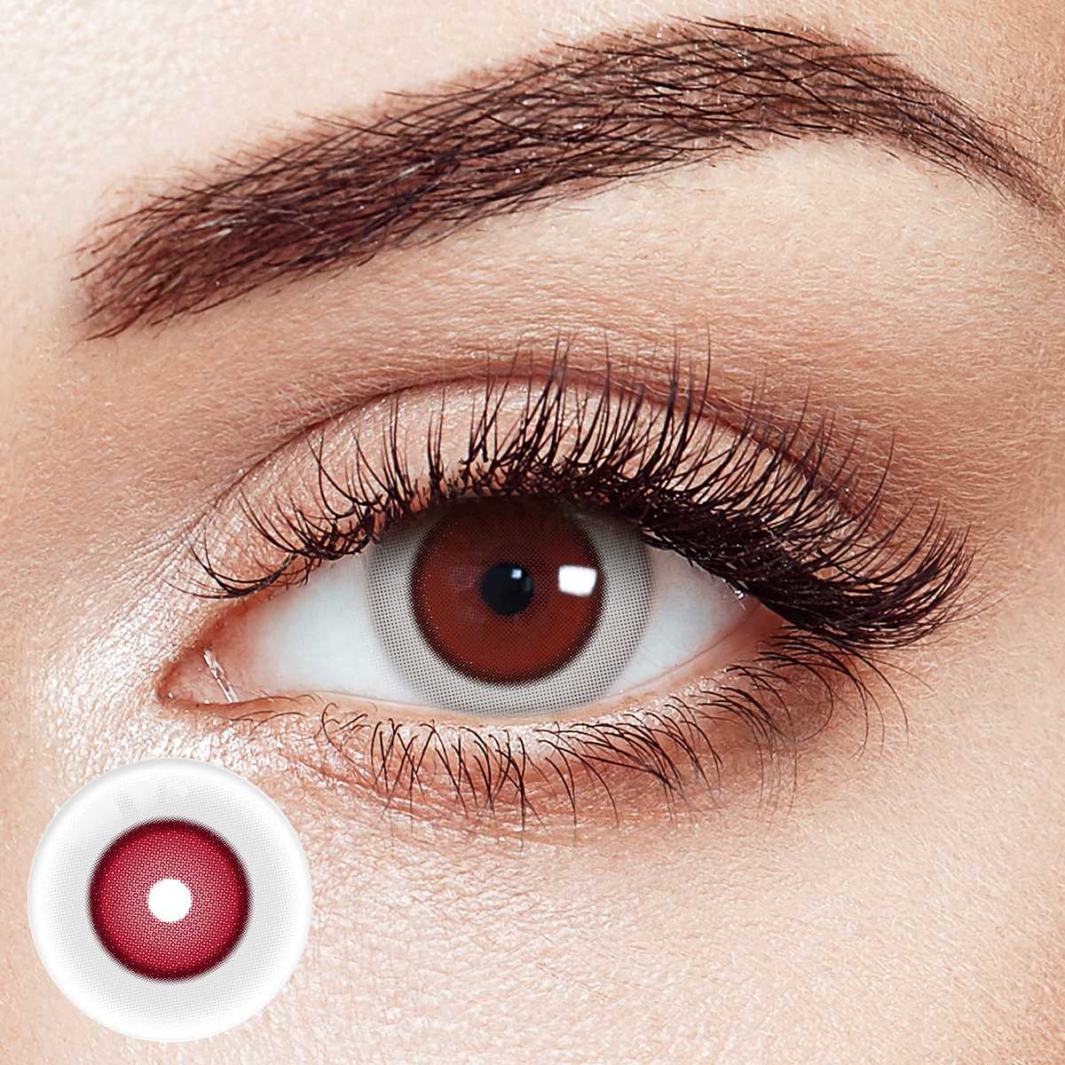 Ghoul Red Costume Yearly Contact Lenses | 2 Pcs