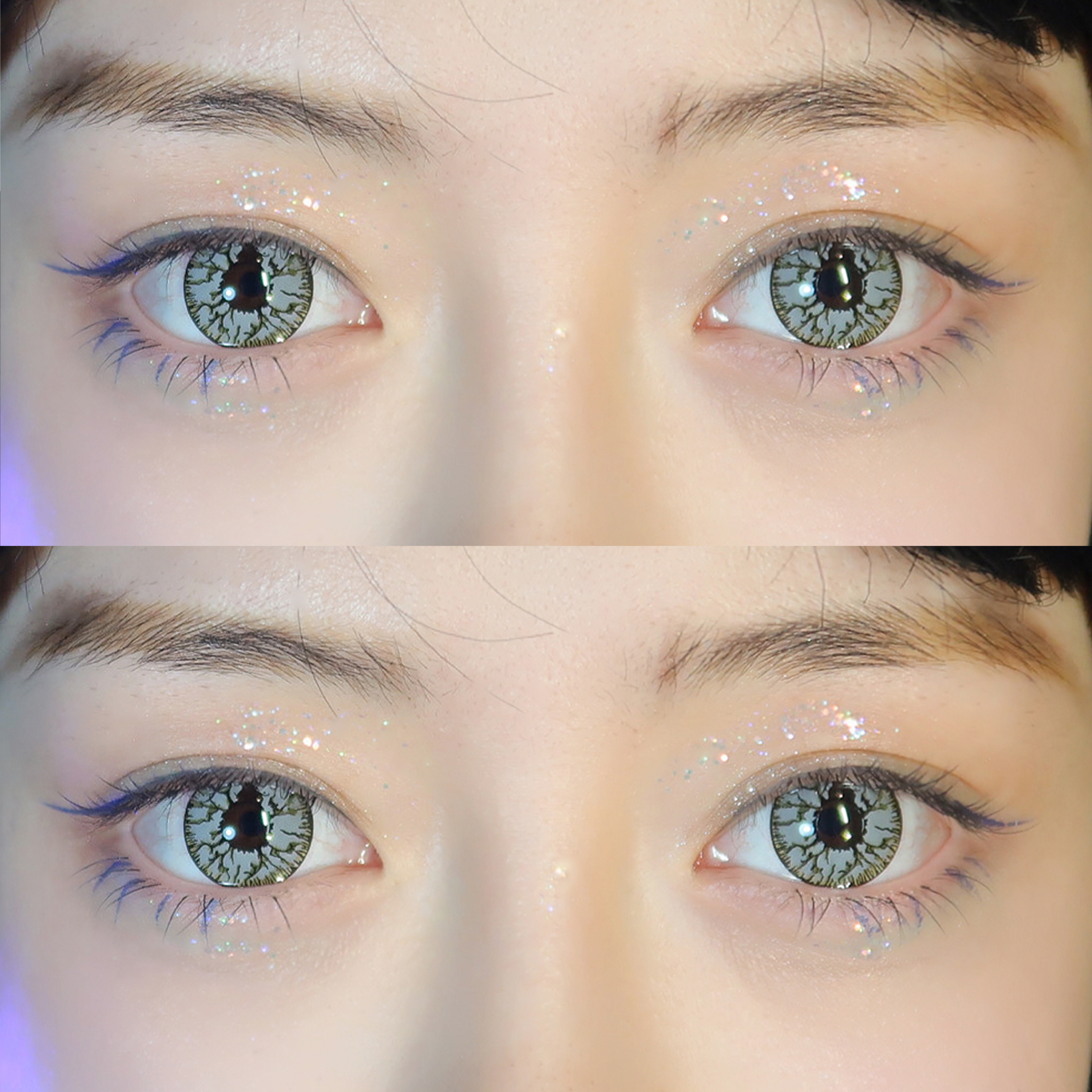 Crack Gray Costume Yearly Contact Lenses