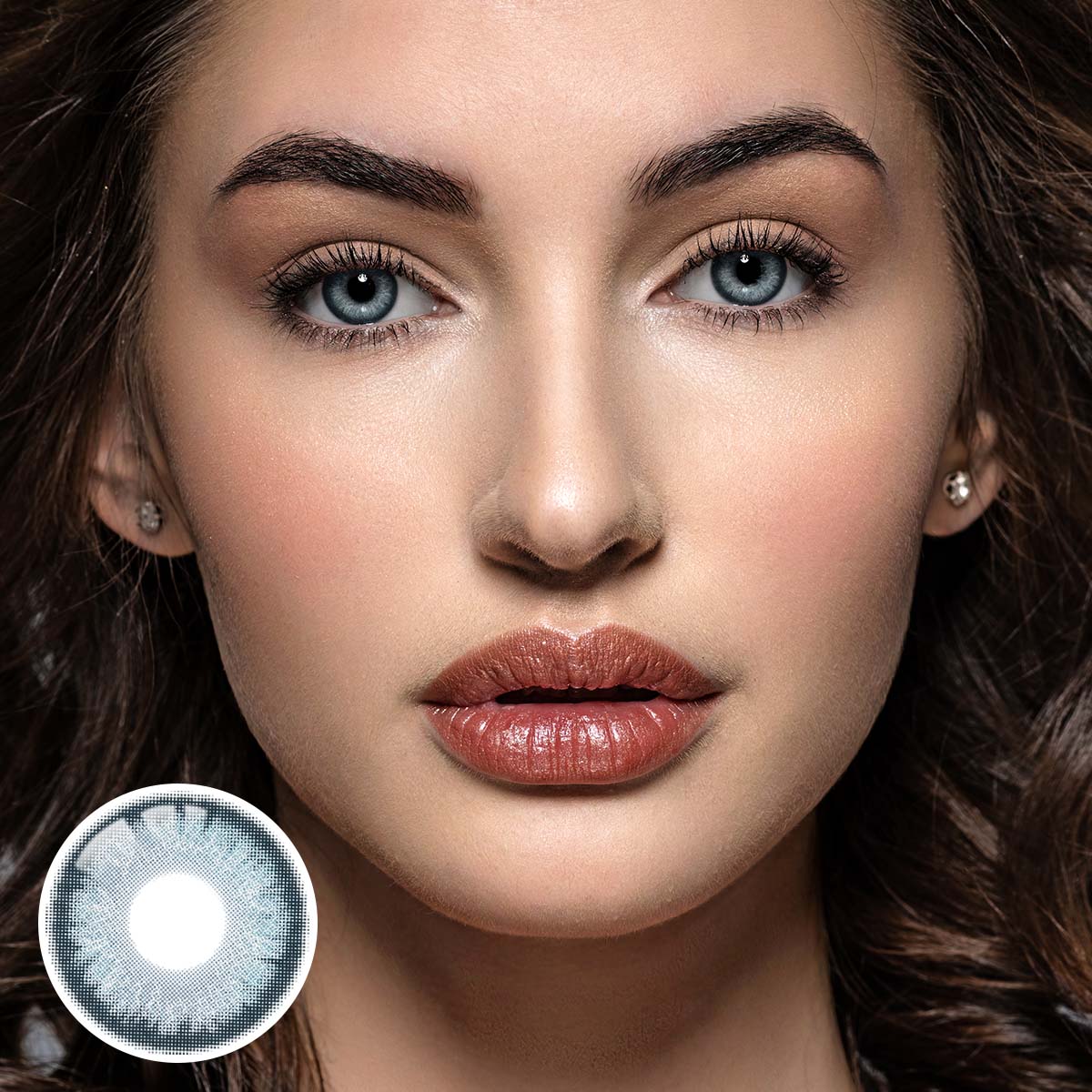 Genetic Samples Blue Yearly Contact Lenses