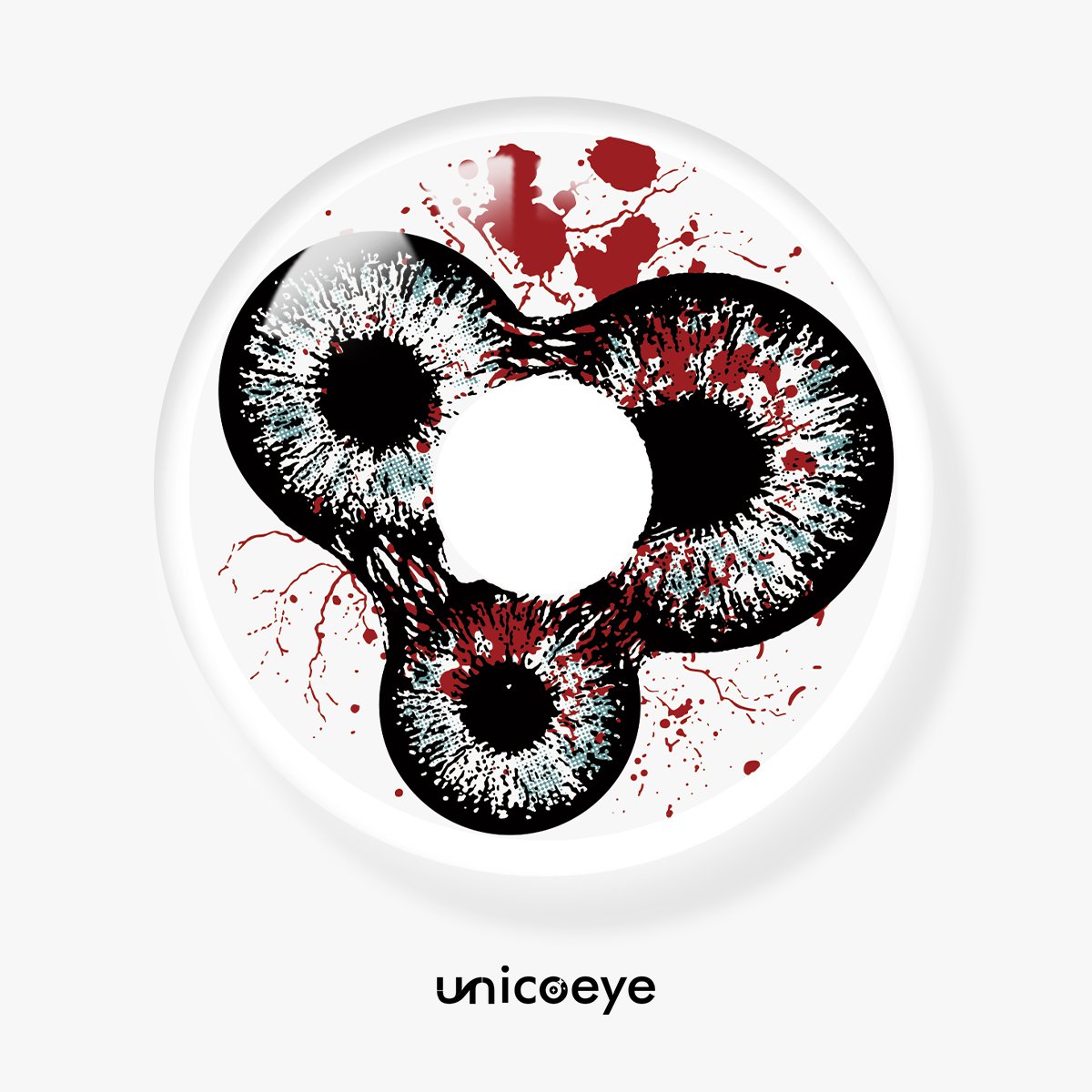 Blood Trinity Gray Costume Yearly Contact Lenses | 2 Pcs