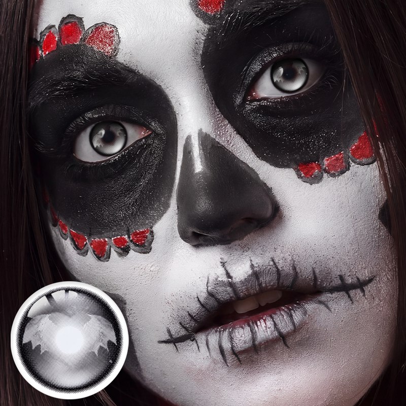 Demon Wing Black Costume Yearly Contact Lenses | 2 Pcs