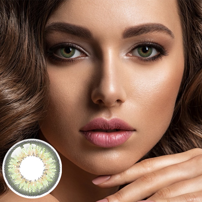 Galaxy Blur Green 6 Months Contact Lenses | 2 Pcs