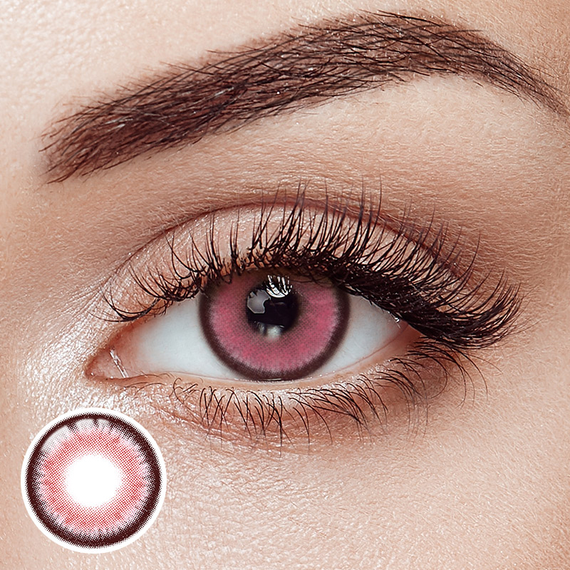 Blood Ruby Pink Yearly Contact Lenses