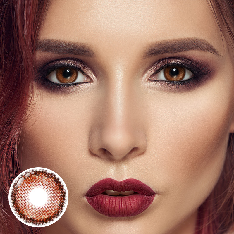 Thermo Aura Brown Prescription Yearly Contact Lenses | 2 Pcs