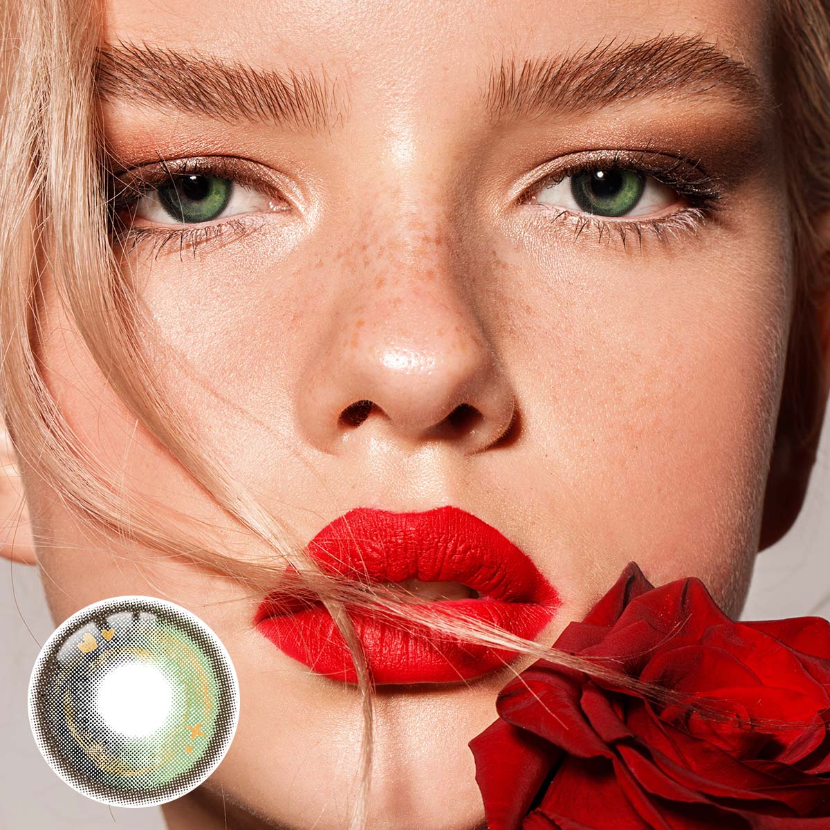 Frog Prince Green Prescription Yearly Contact Lenses