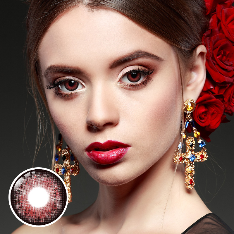 Solar Eclipse Red Yearly Contact Lenses
