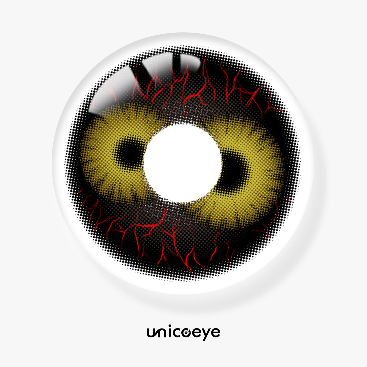 Venom Twins Black Costume Yearly Contact Lenses | 2 Pcs