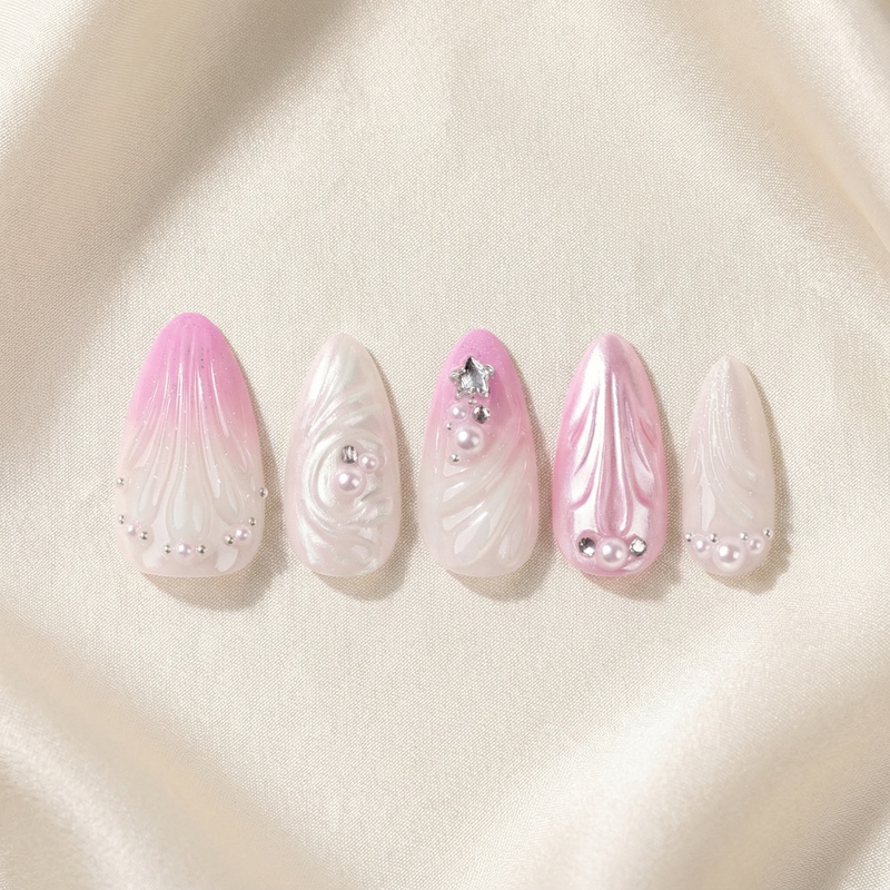 Rose Shore Pink Nails