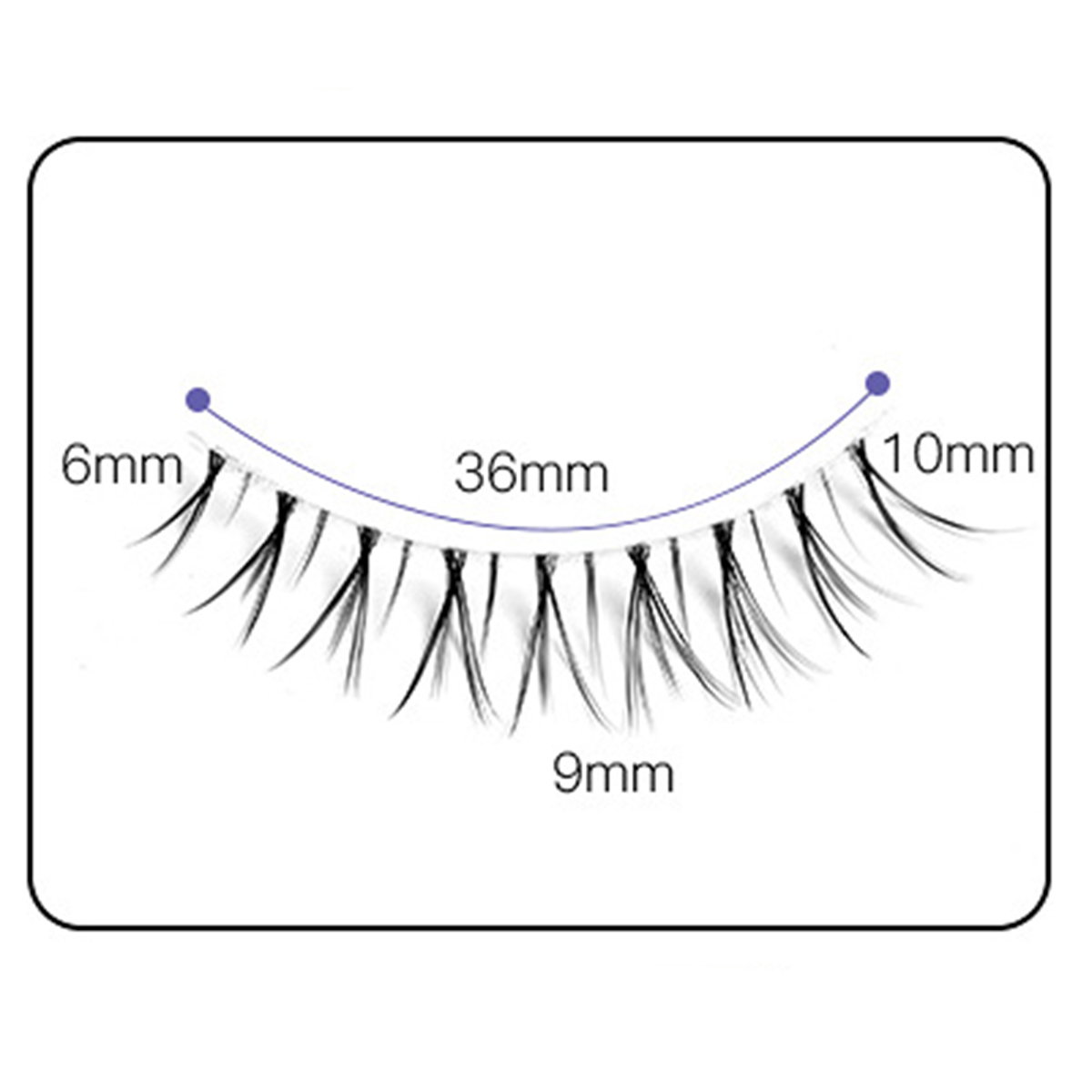 Starry Nightfall Ⅳ 3 Pairs Natural Lashes