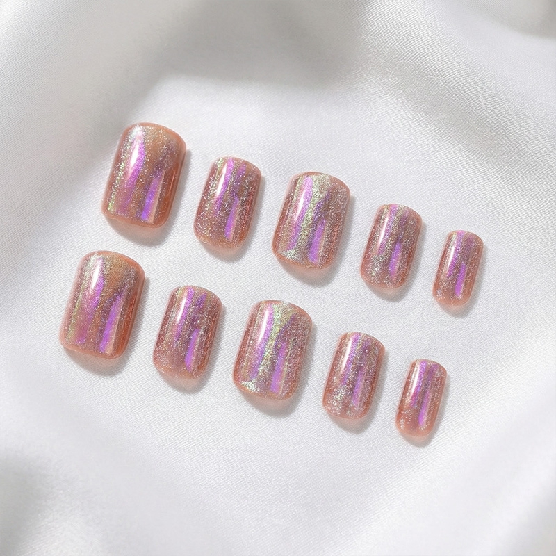 Berry Fizz Purple Nails