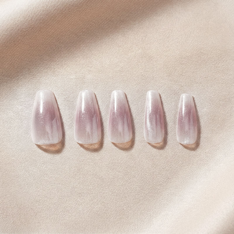 Nude Shimmer Light Khaki Nails