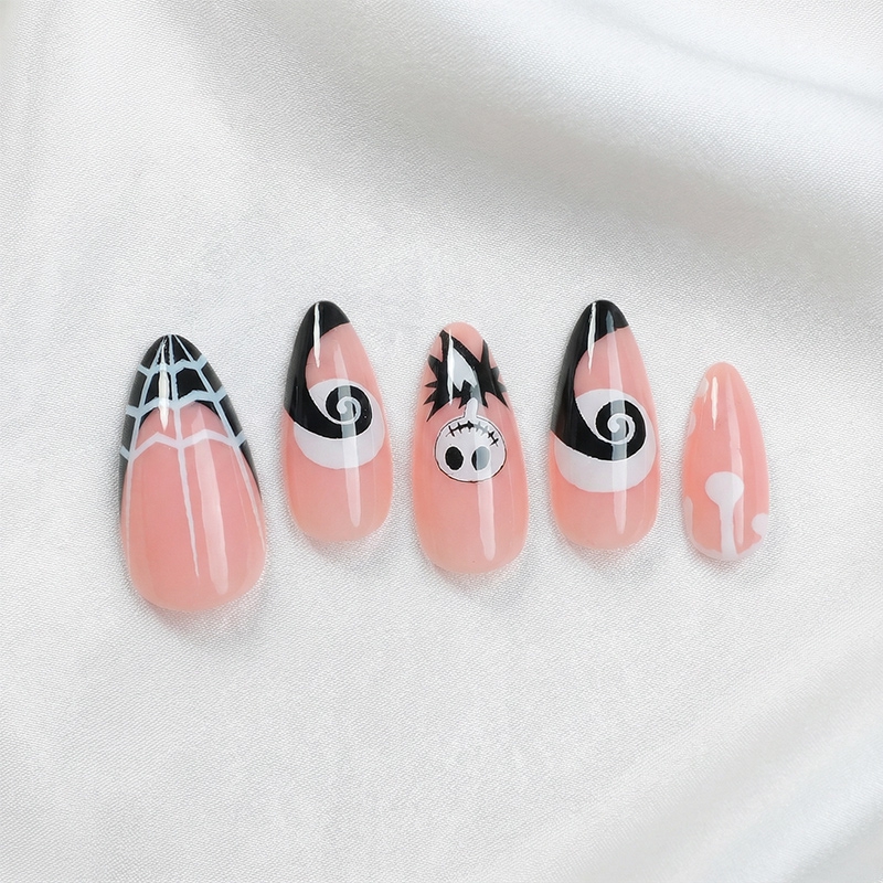 Pretty Haunted Pink Nails