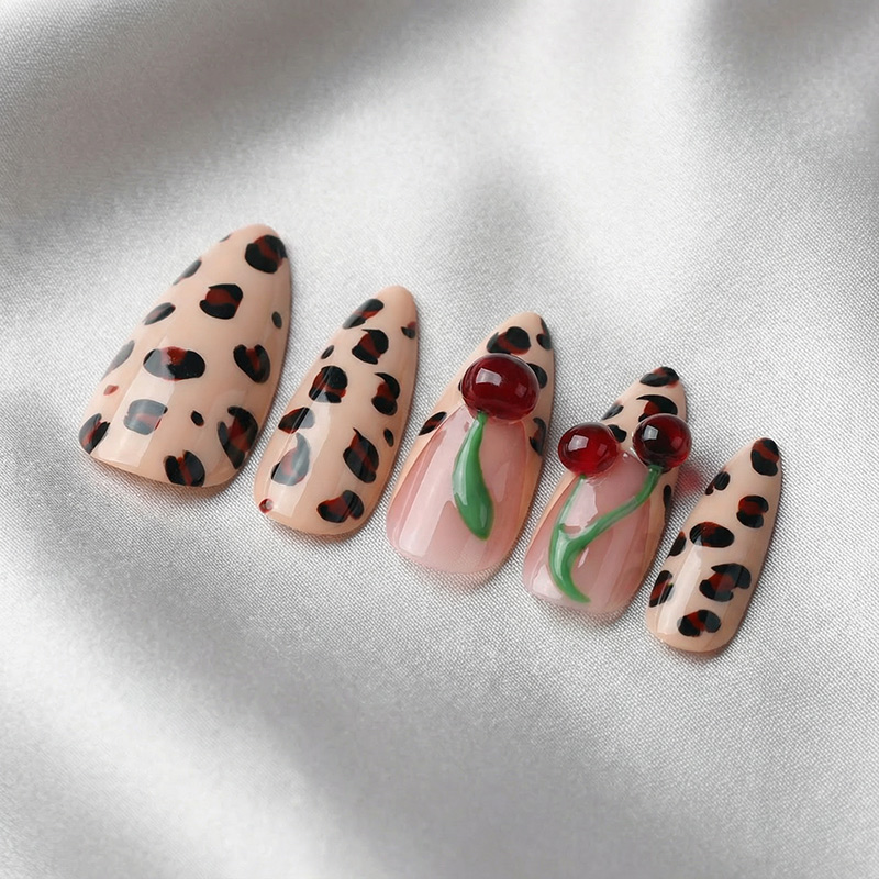 Wild Cherry Multicolor Nails