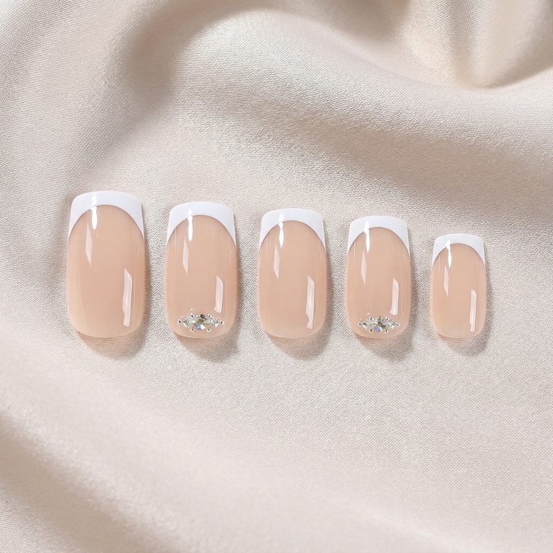 Diamond Frost Pink Nails