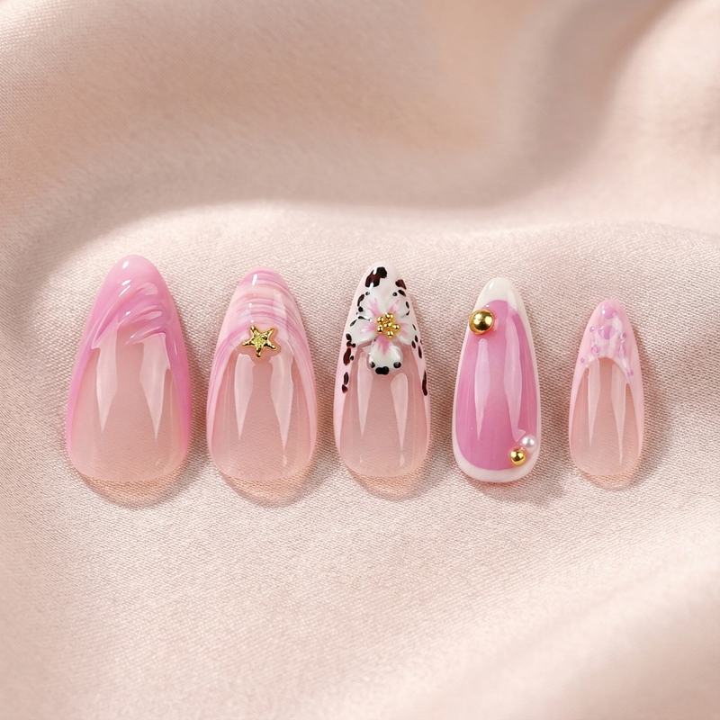 Blossom Isle Pink Nails