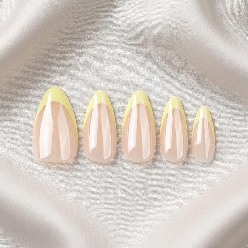 Lemon Trim Yellow Nails
