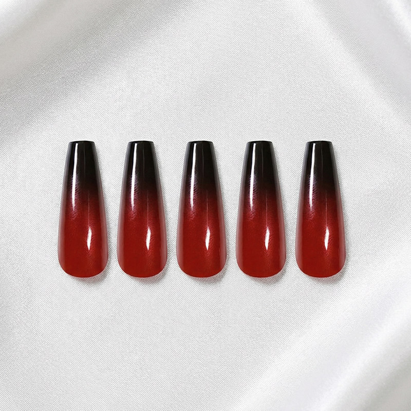 Ballet Black Red Nails