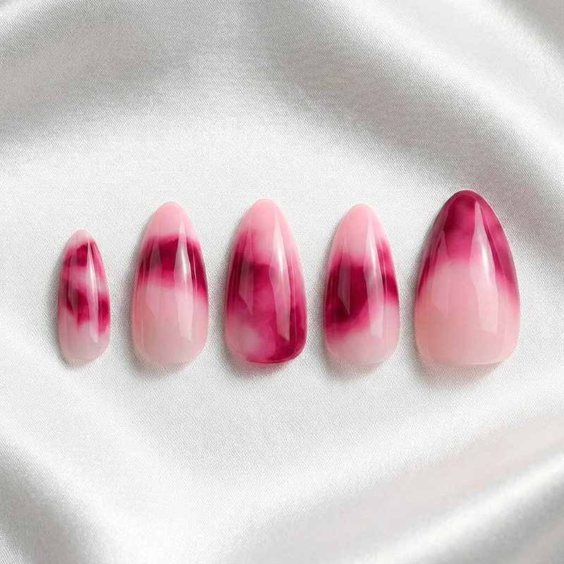 Raspberry Mist Red Nails