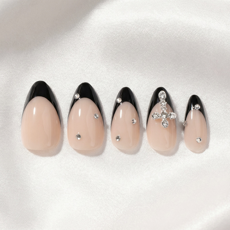 Starry Night Black Nails