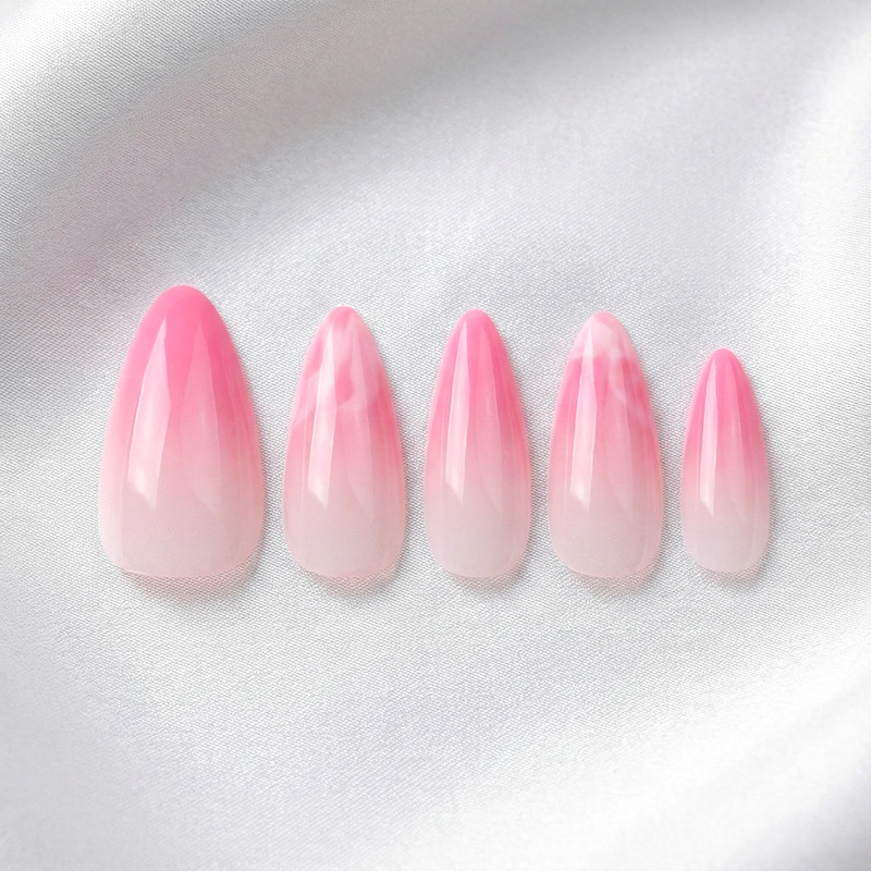 Rosy Mist Pink Nails