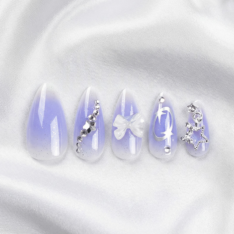 Starlight Purple Nails