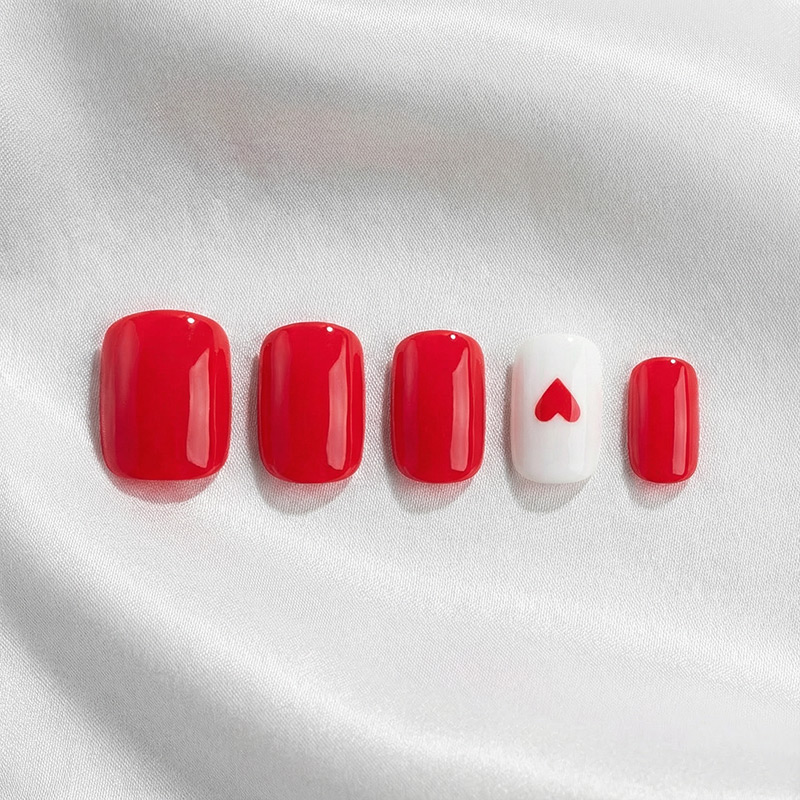 True Love Red Nails