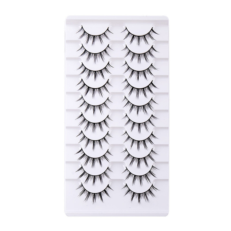 Tropical 10 Pairs Natural Glue-on Lashes