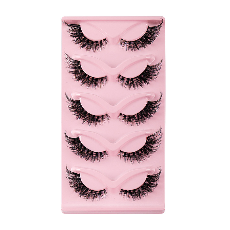 Miss Jealousy 5 Pairs Natural Glue-on Lashes