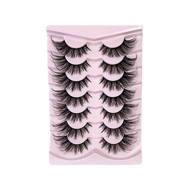Moss Spring 7 Pairs Natural Glue-on Lashes