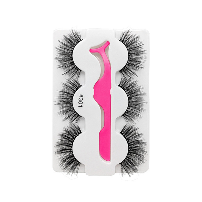 Born to Love 3 Pairs Natural Glue-on Lashes
