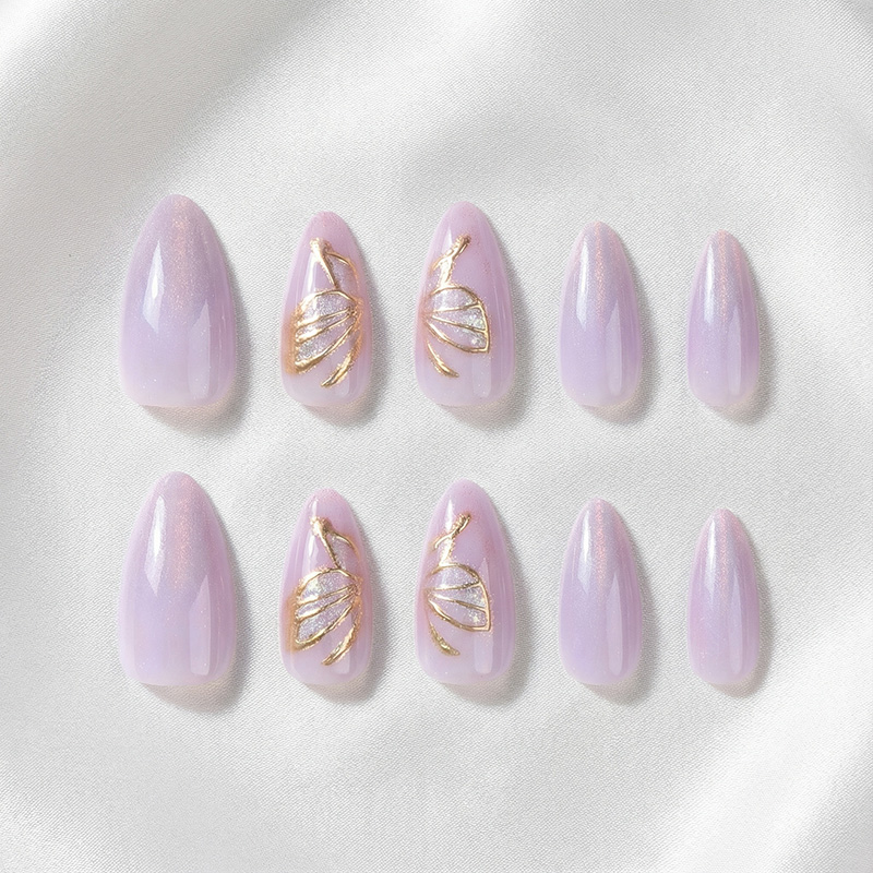 Magic Mirror Purple Nails