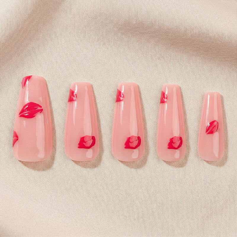 Rosy Kisses Pink Nails