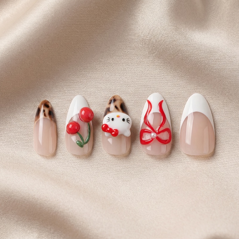 Kitty Paradise Multicolor Nails