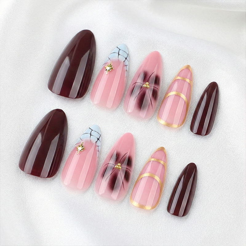 Cocoa Flora Brown Nails