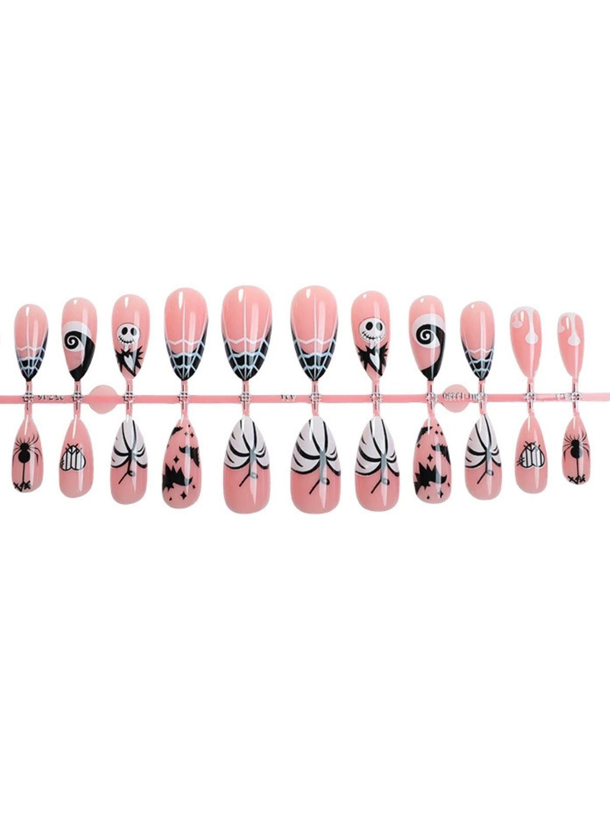 Pretty Haunted Pink Nails