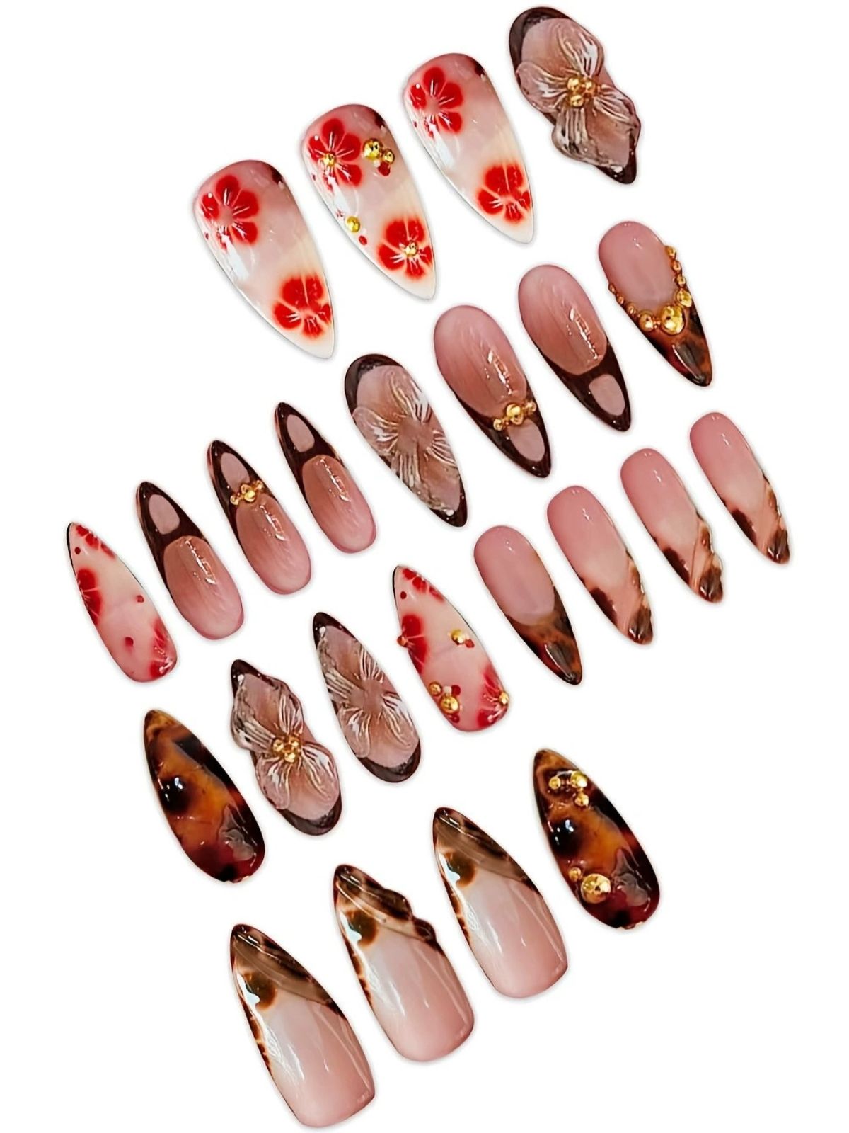 Caramel Dreams Brown Nails