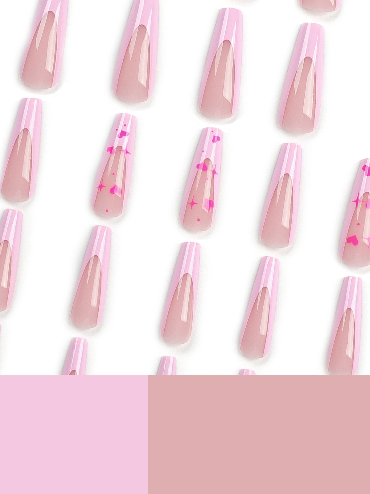 Sweet Hearts Pink Nails