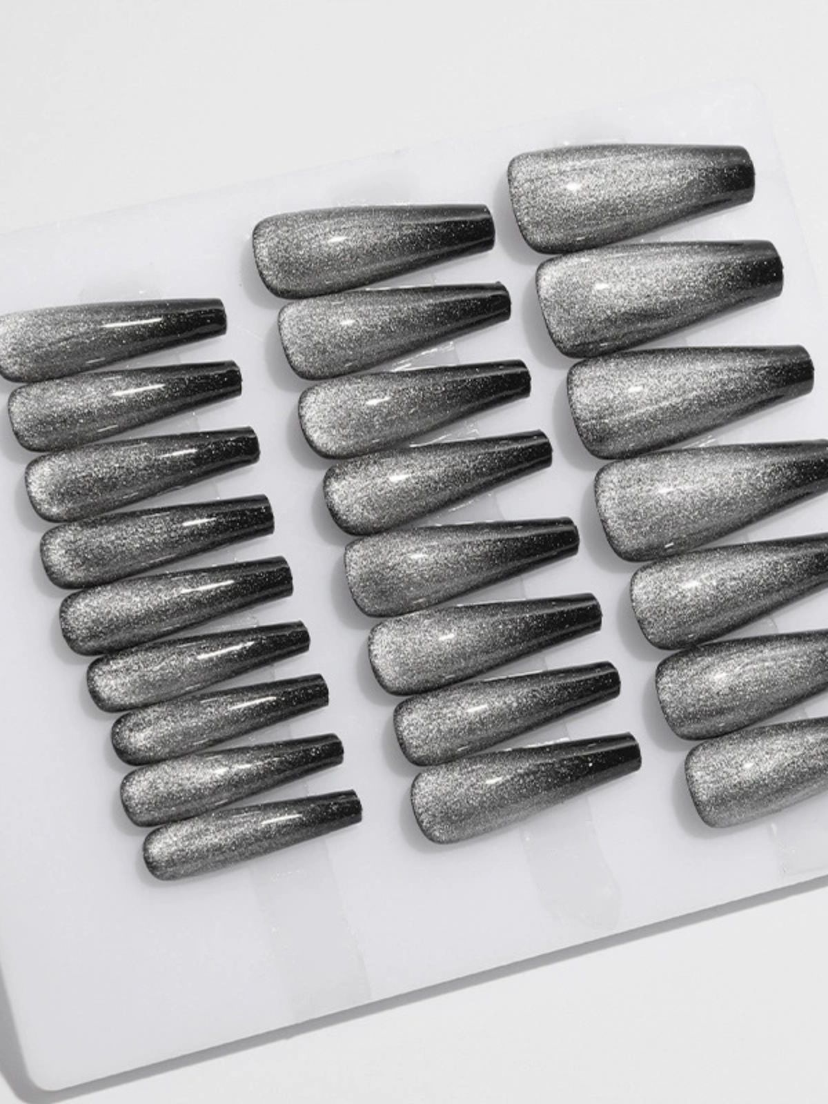 Diamond Dust Silver Nails