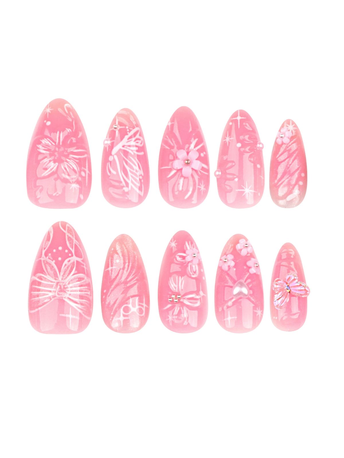 Rosy Dreams Pink Nails